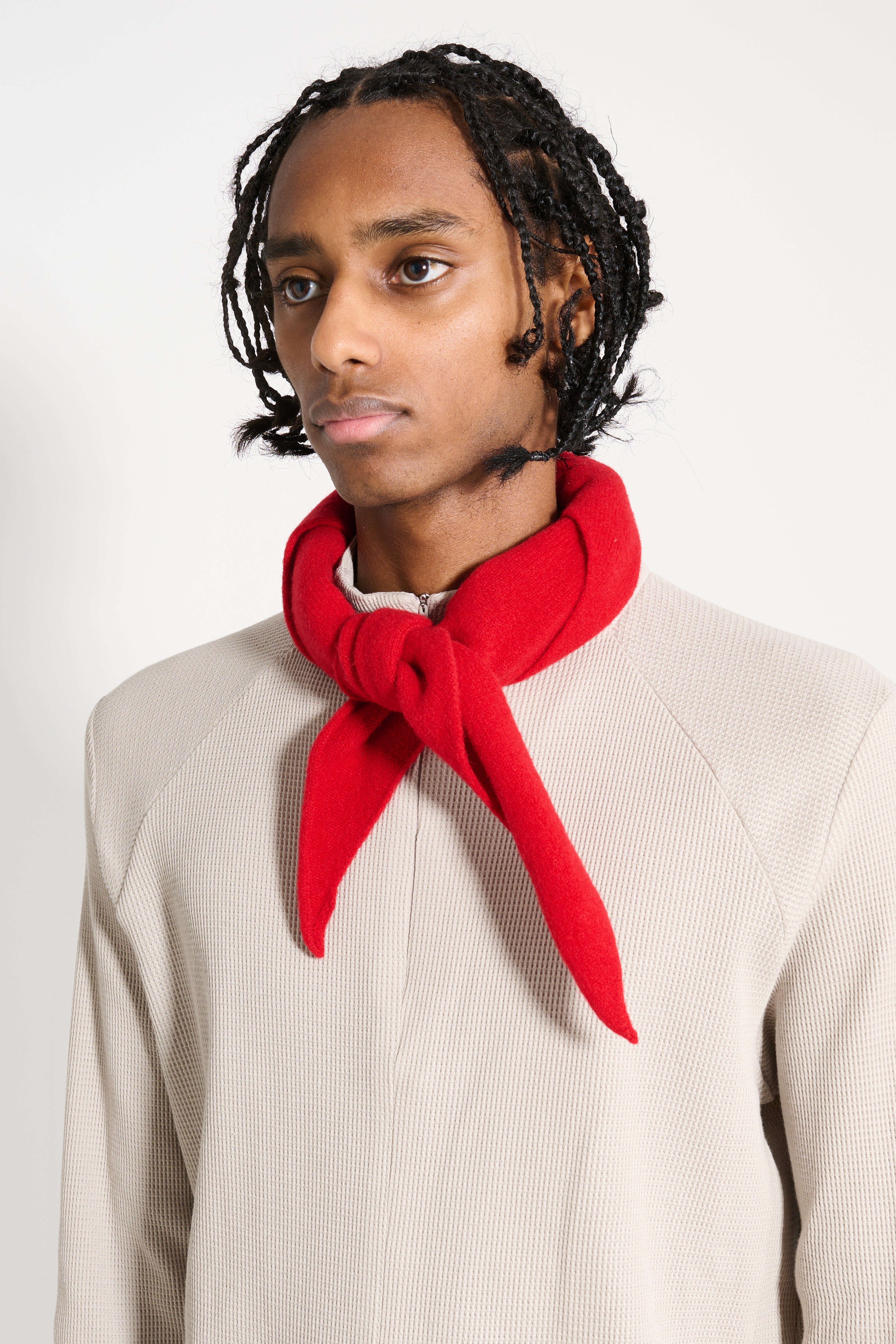 Margaret Howell MHL Scout Scarf Lambswool Sports Red – Très Bien