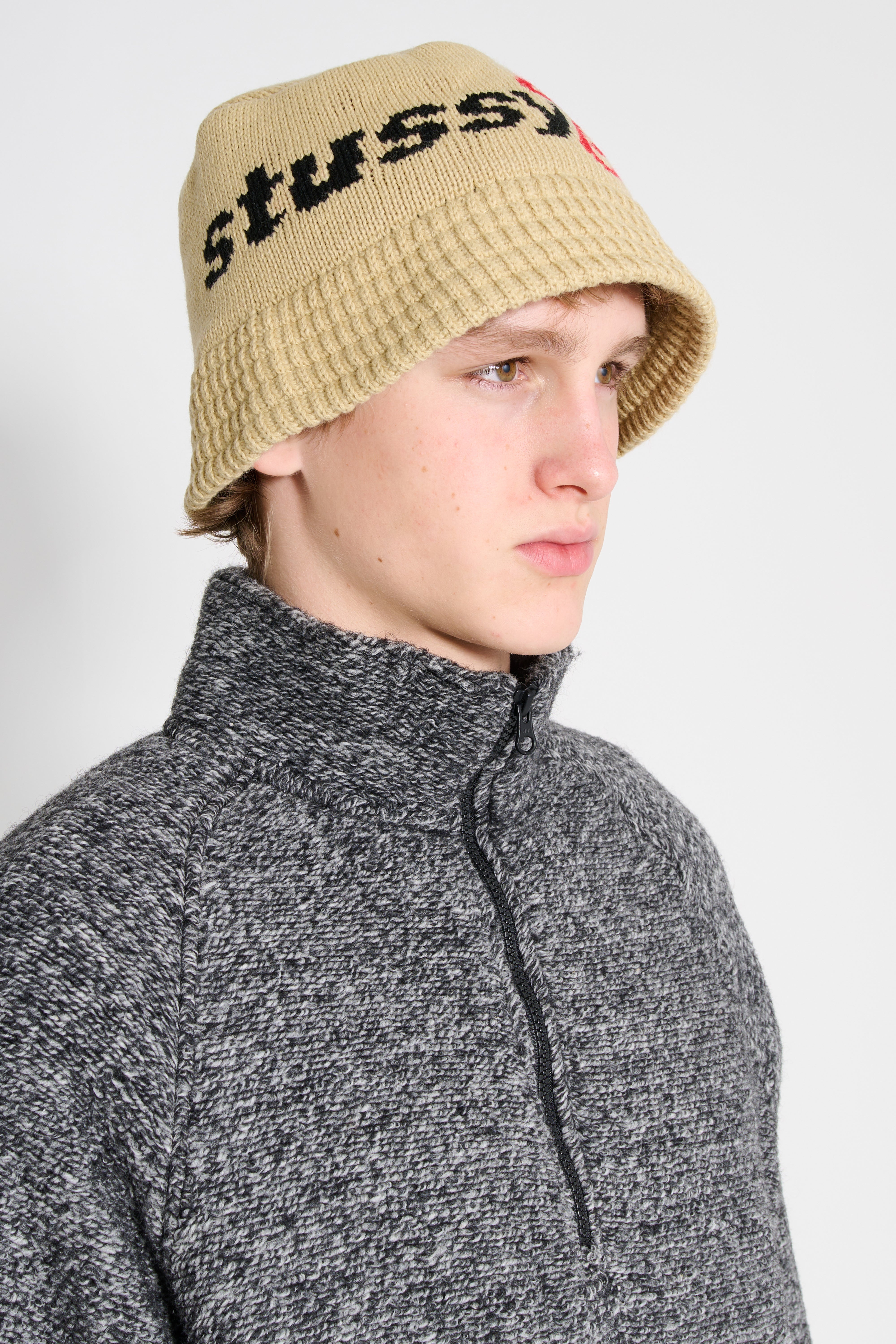 Nさん専用stussy stussy JACQUARD KNIT BUCKET HAT ステューシー L