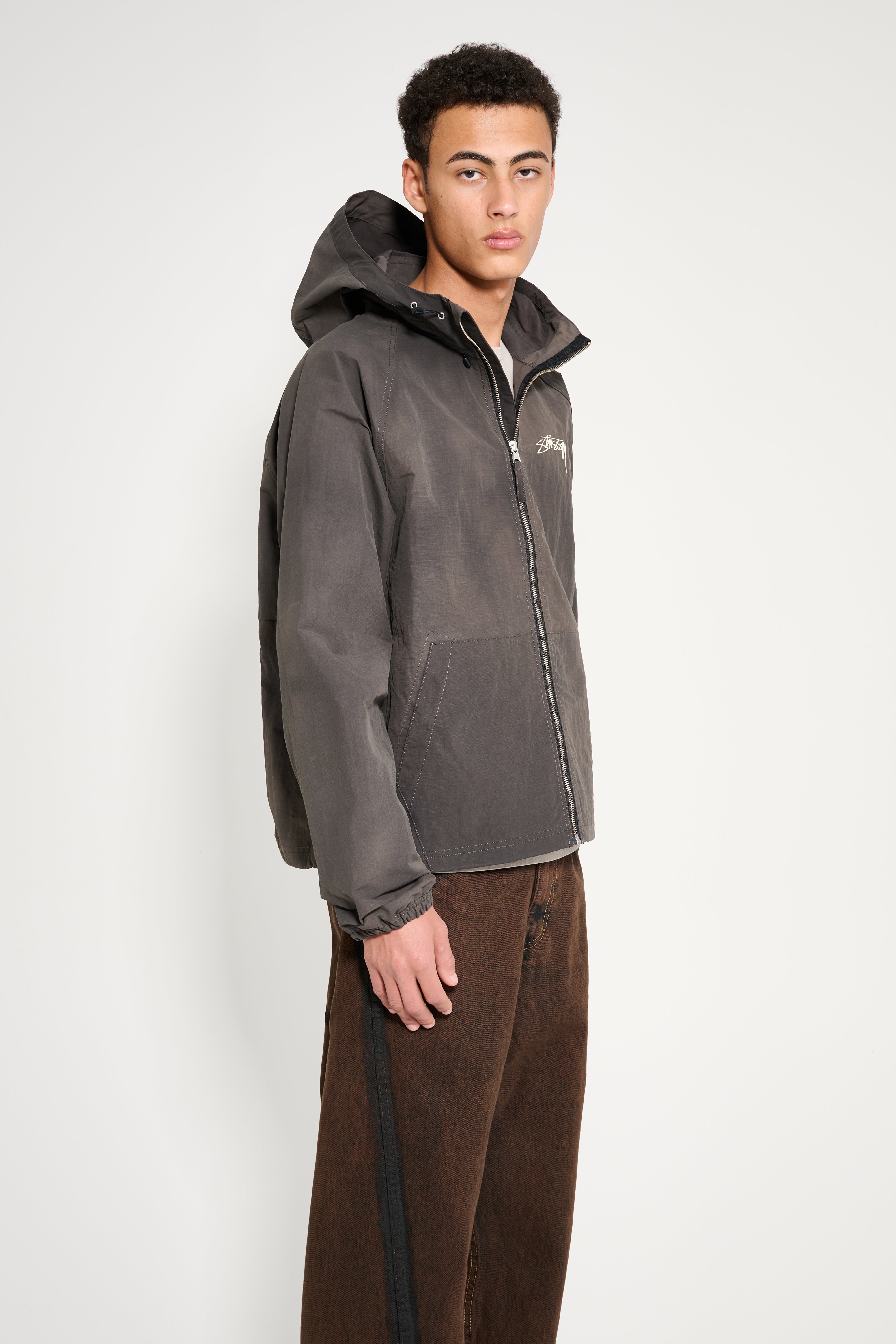 Stüssy Beach Shell Wave Dye Jacket Black – Très Bien