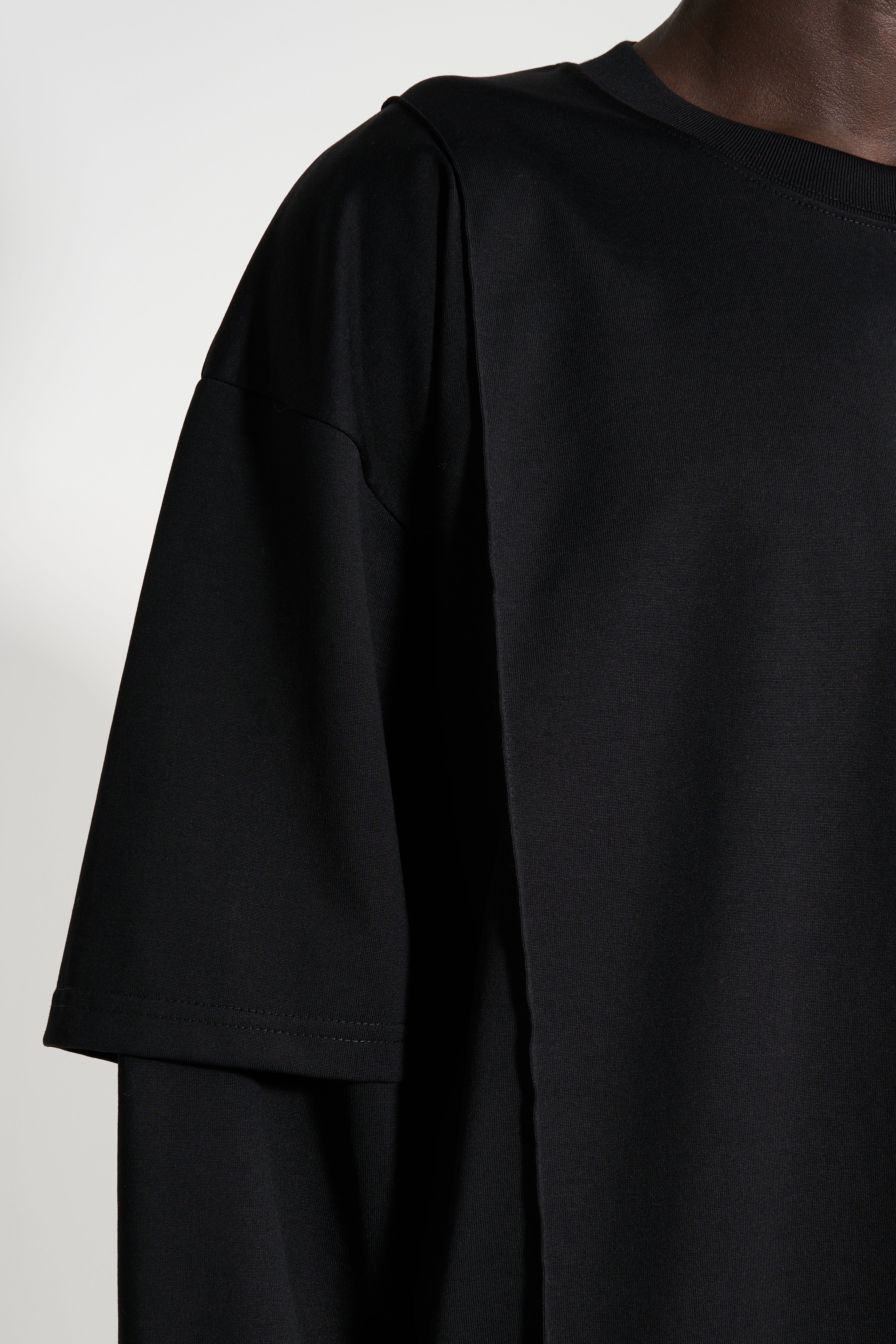 ssstein Oversized Layered Sleeve Tee Black – Très Bien