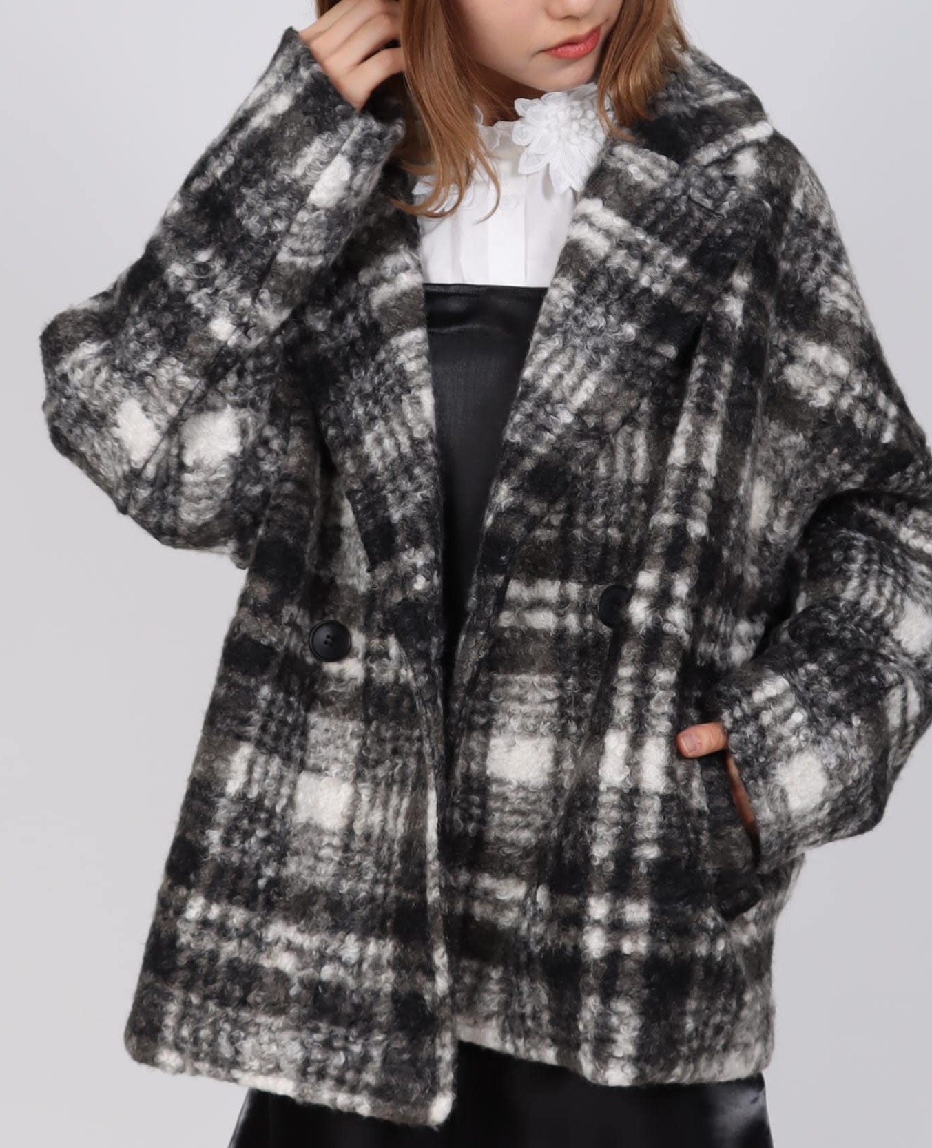 チェック柄コート｜スリーフォータイム｜ショップニュース | 【トリエ