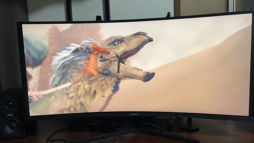 AMZFAST 曲面ウルトラモニター AMZG34C5Q Pro レビュー｜良い意味で