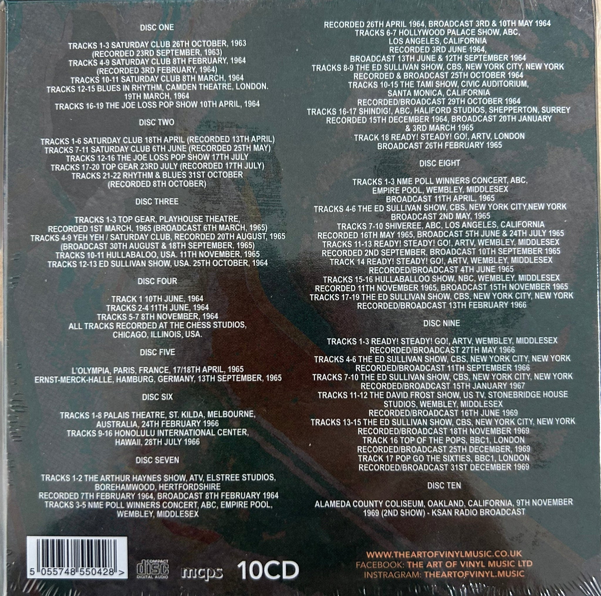 Rolling Stones Live & Sessions 1963-1969 10 CD Box Set – Two Red