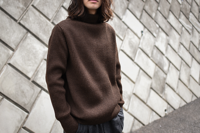 ANDERSEN ANDERSEN -THE NAVY Turtle Neck 5GG- | twelve blog