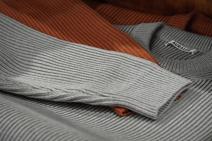 AURALEE -Super Fine Wool Rib Knit Big P/O- | twelve blog