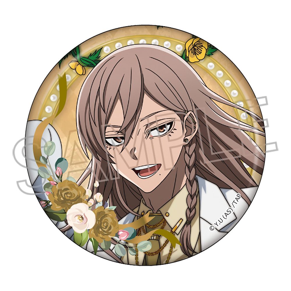 ☆coco☆桃華月詠 ファボテリア 桃源暗鬼 缶バッジ 天使 アップver