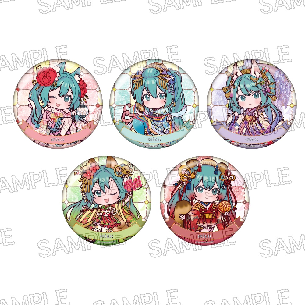 初音ミク 百鬼夜行 ～麗宴～ キラキラ缶バッジ - 株式会社ツインクル