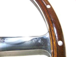 タートルトレーディング / モトリタ 4スポーク ウッドステアリング14