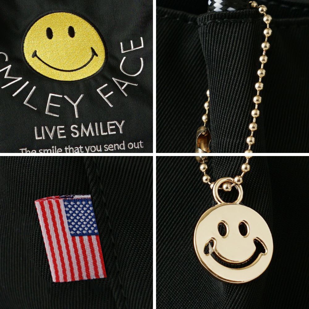 公式]【SALE】スマイリーフェイスが刺繍されたトートバッグ | バッグ