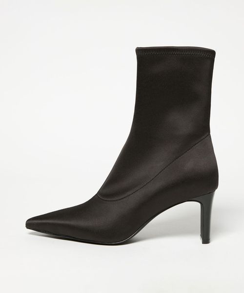 SY＞ ポインテッドストレッチ ショートブーツ70↑