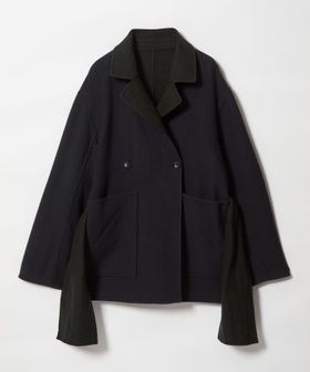 ATTISESSION＞リバーシブル ベルト コート