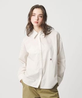 ER＞コットン ストライプシャツ