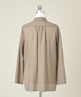 conte＞ キュプラシルク シャツ