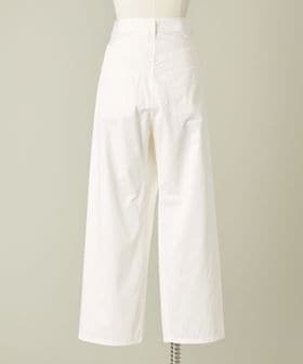 conte＞ラップ チノ テーパードワイドパンツ
