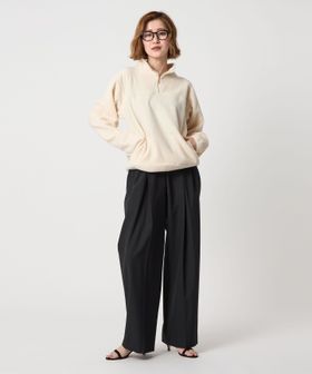 conte＞フリース ジップ プルオーバー