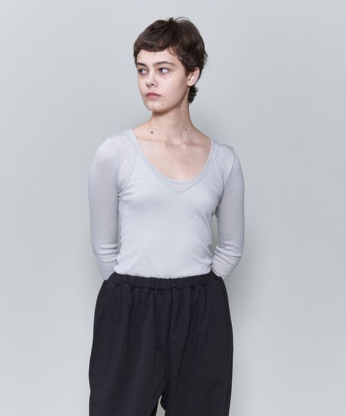 別注】＜MALU × 6(ROKU)＞FRANKIE CAMISOLE/ニットキャミソール