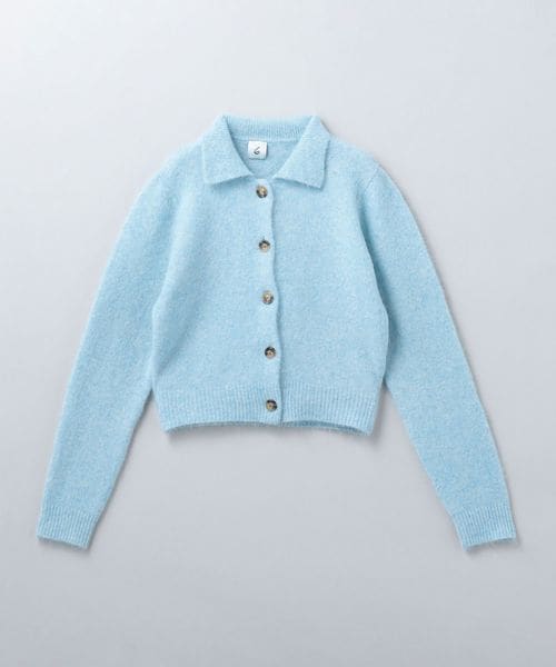 6(ROKU) ＞アルパカウール ニット カーディガン