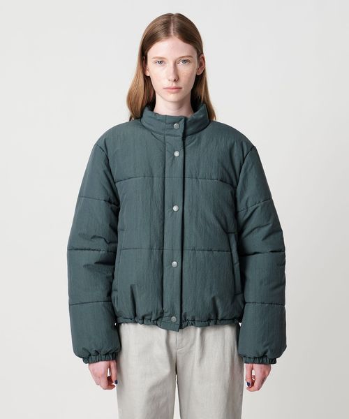 Steven Alan＞コットン ナイロン パデッド ショート ブルゾン