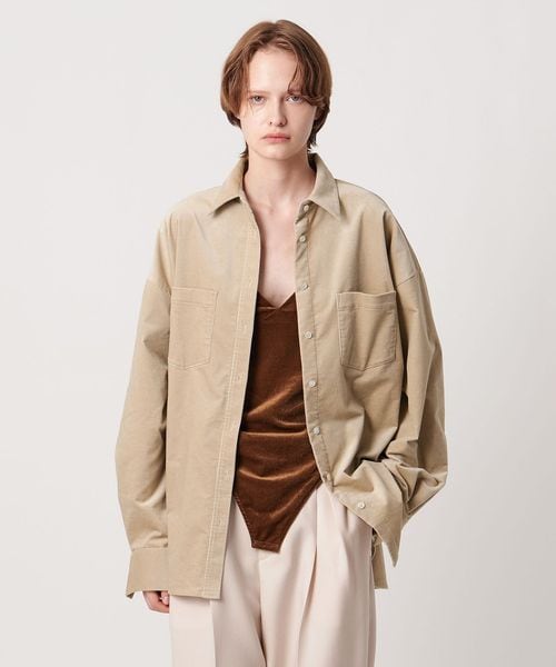 AEWEN MATOPH＞コーデュロイシャツ ‐ ウォッシャブル ‐