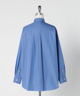 LOEFF＞コットン ブロード バンドカラーシャツ