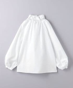 C ギャザーフリル リボンブラウス