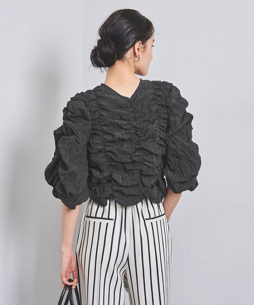 ワッシャー シャーリング 2WAY ブラウス2