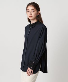 エンブロイダリー カラー シャツ ‐ウォッシャブル‐