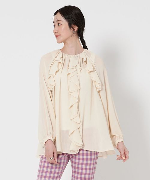 ラッフルフリル ブラウス