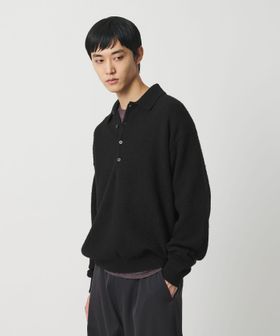 H＞ナッピングウール 4B ポロカラーニット