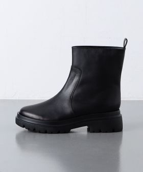 ラウンド フラット ショートブーツ