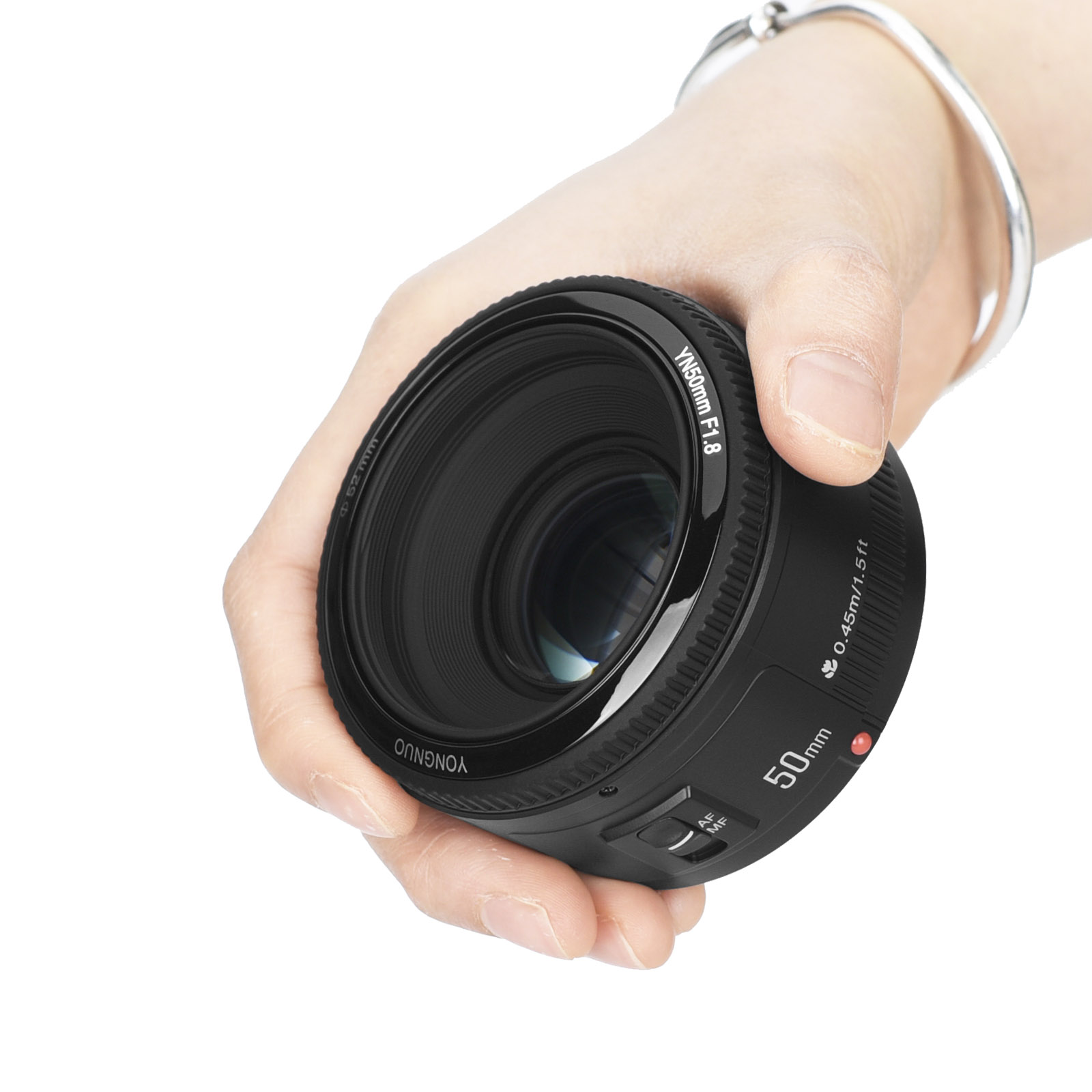 YONGNUO EF 50mm F1.8 for Canon DSLR, Auto Focus, Full Frame