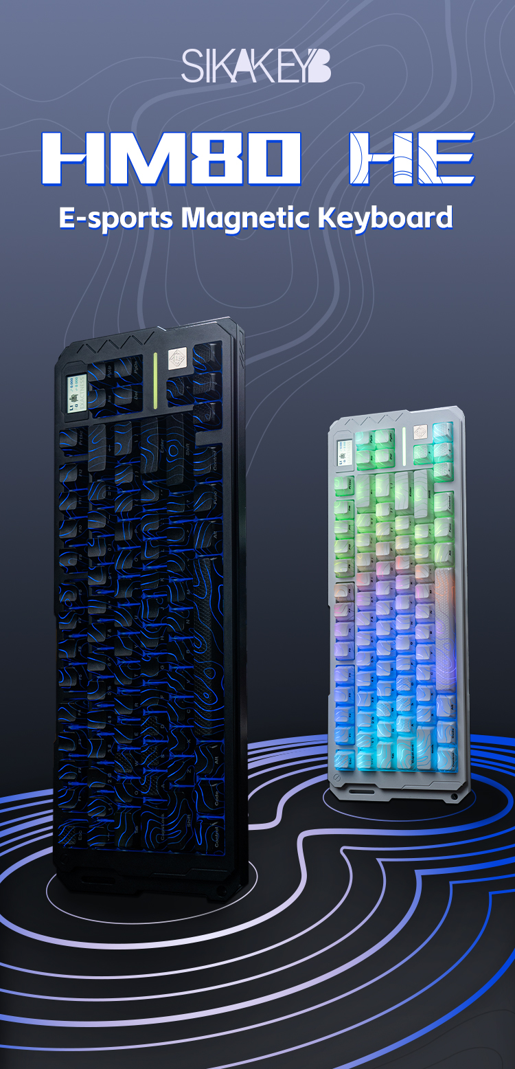 Sikakeyb Castle Hm80 He Gaming Aluminum Magnetic Keyboard