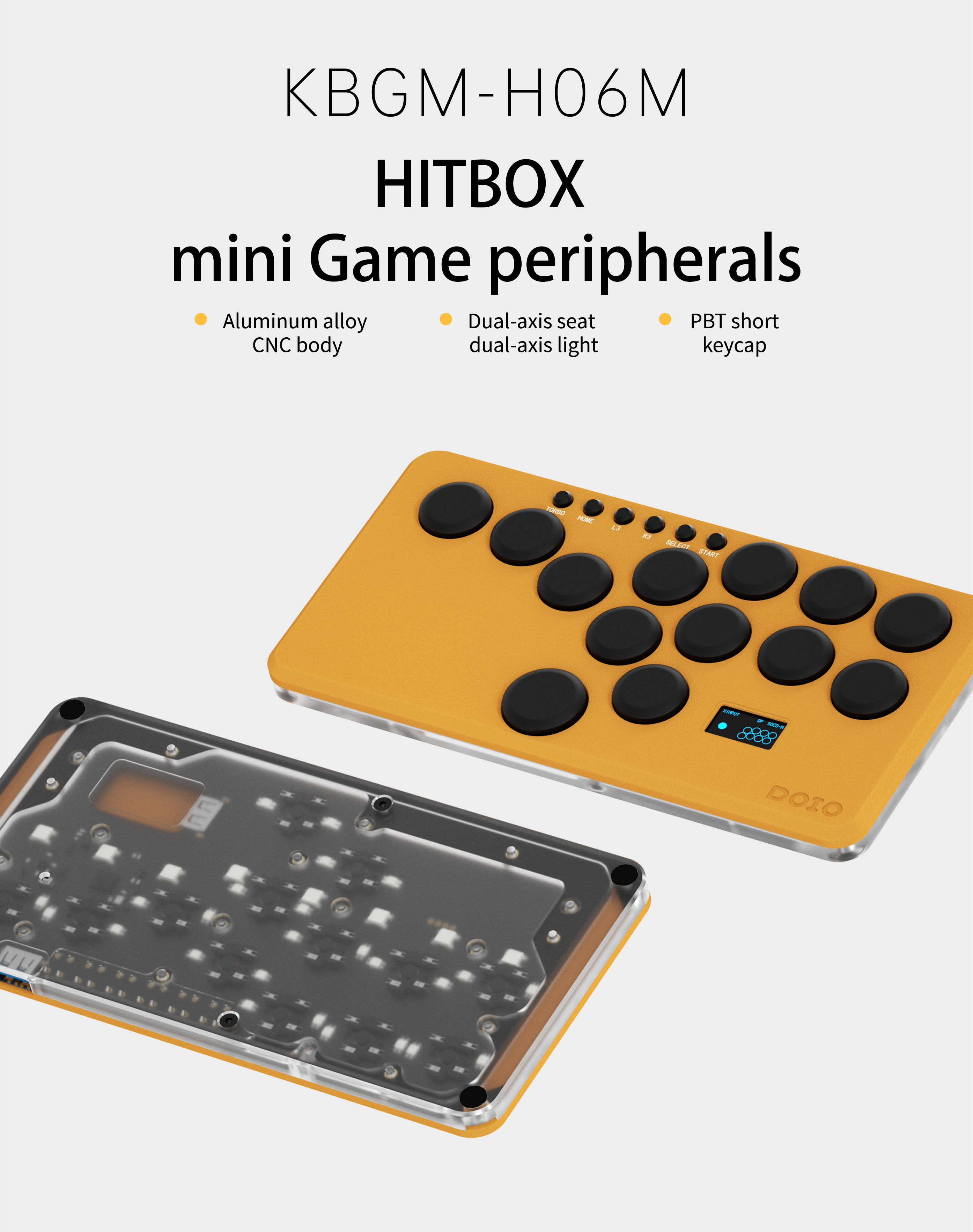HITBOX mini Gaming Keyboard KBGM-H06M