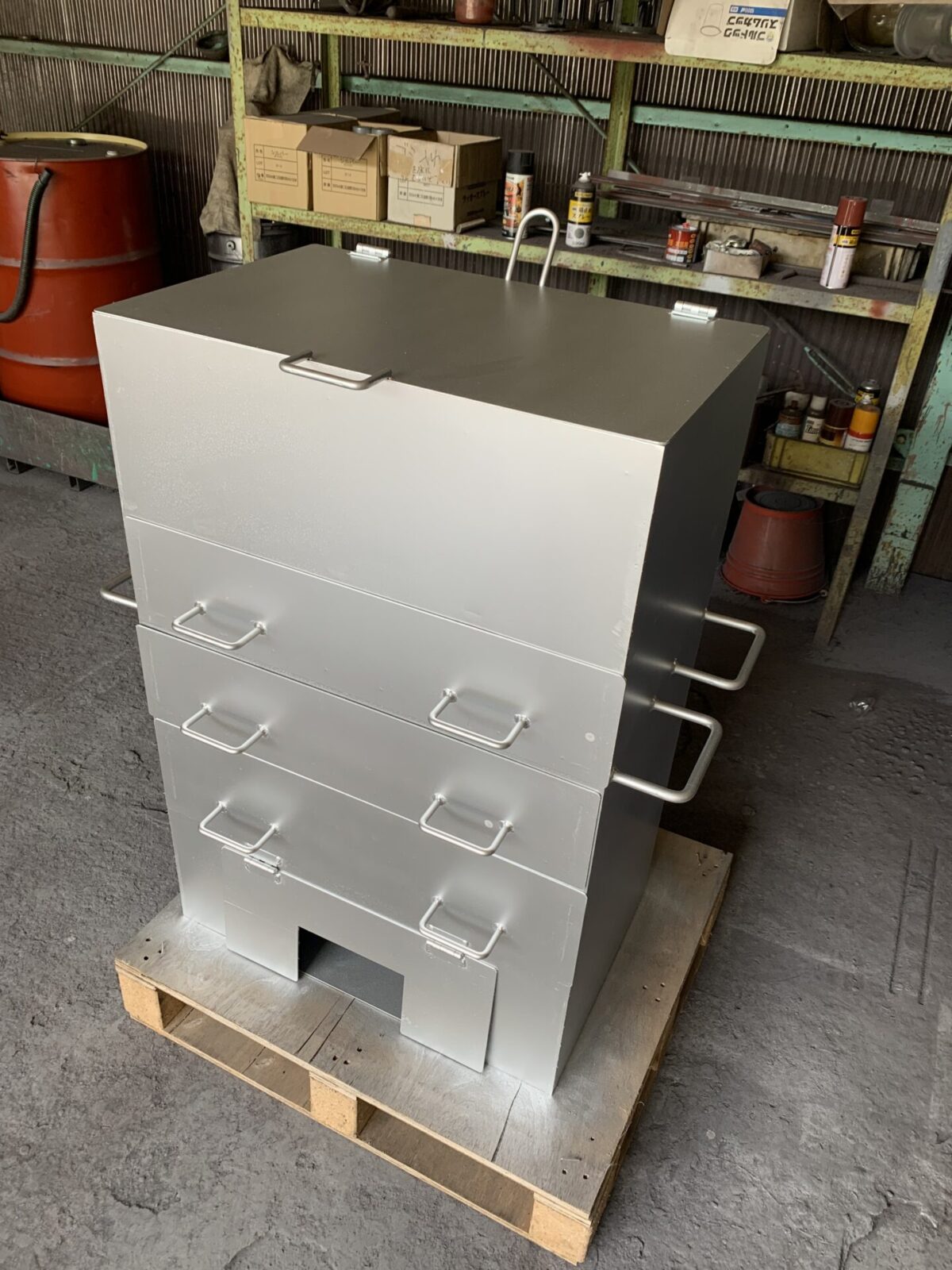 焼き芋機 | 植平工業株式会社 | 奈良県宇陀市の鋼材・鉄鋼・金属加工