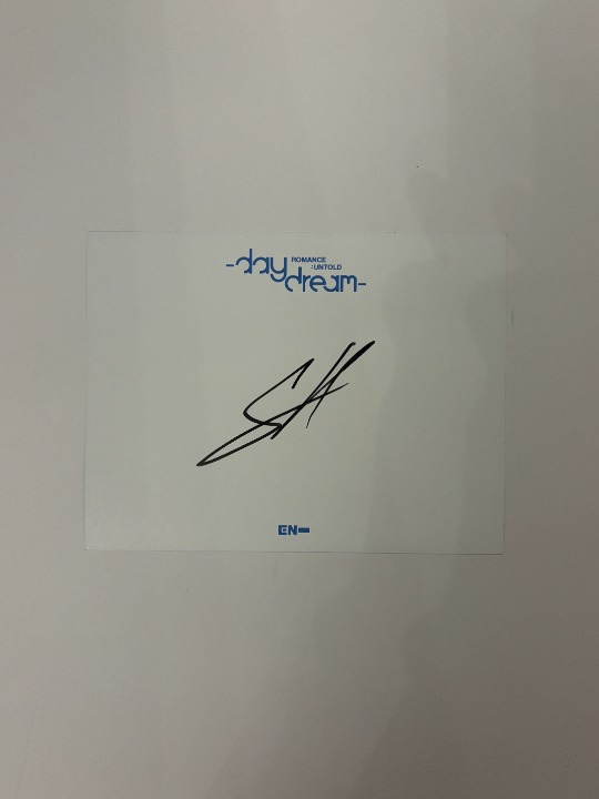 Enhypen Daydream Official Sunghoon Signed | Mercari