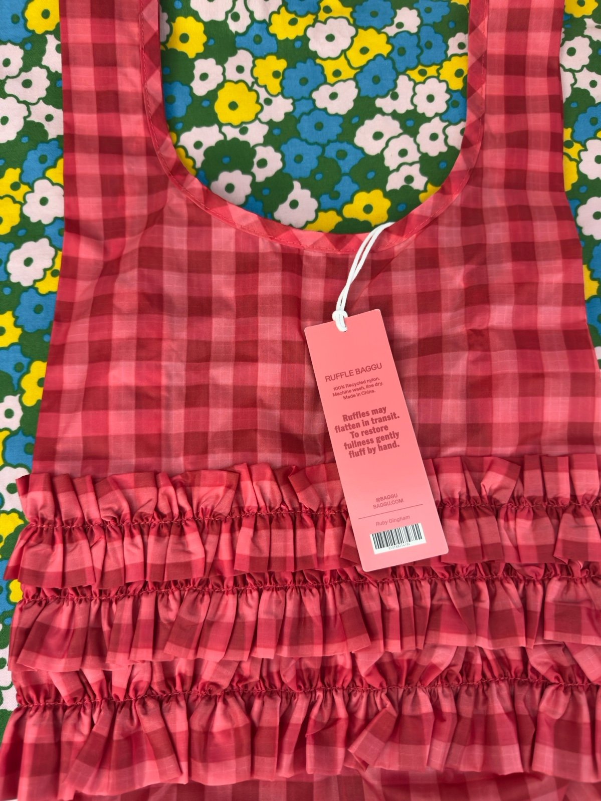 Baggu x Molly Goddard ruffle reusable New | Mercari