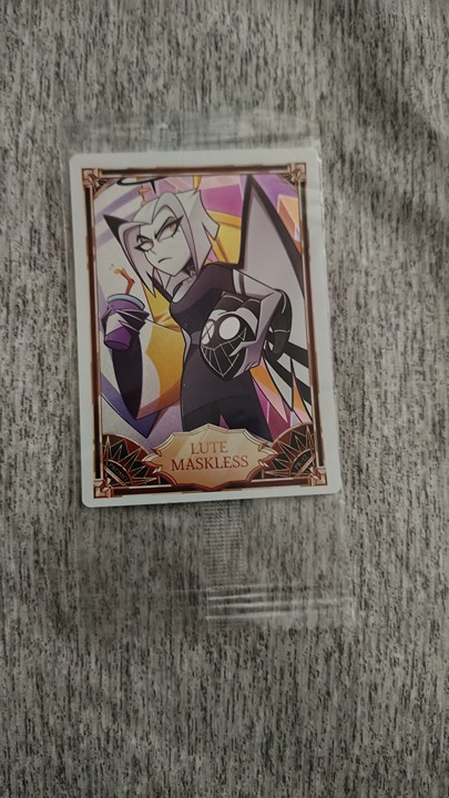 hazbin hotel promo card 12 Lute Maskless New | Mercari
