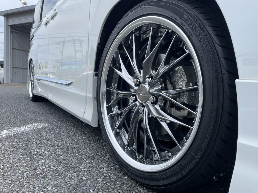 90系ノアのホイールをリセッティング！WORK シュヴァート ブルネンで深