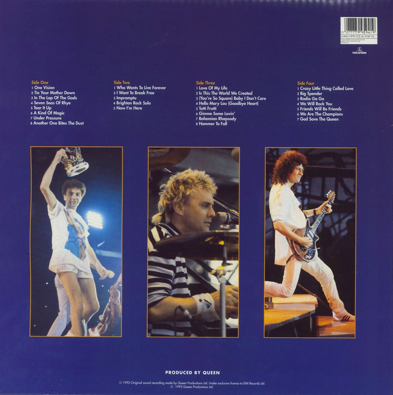 Queen Live At Wembley '86 UK 2-LP vinyl set — RareVinyl.com