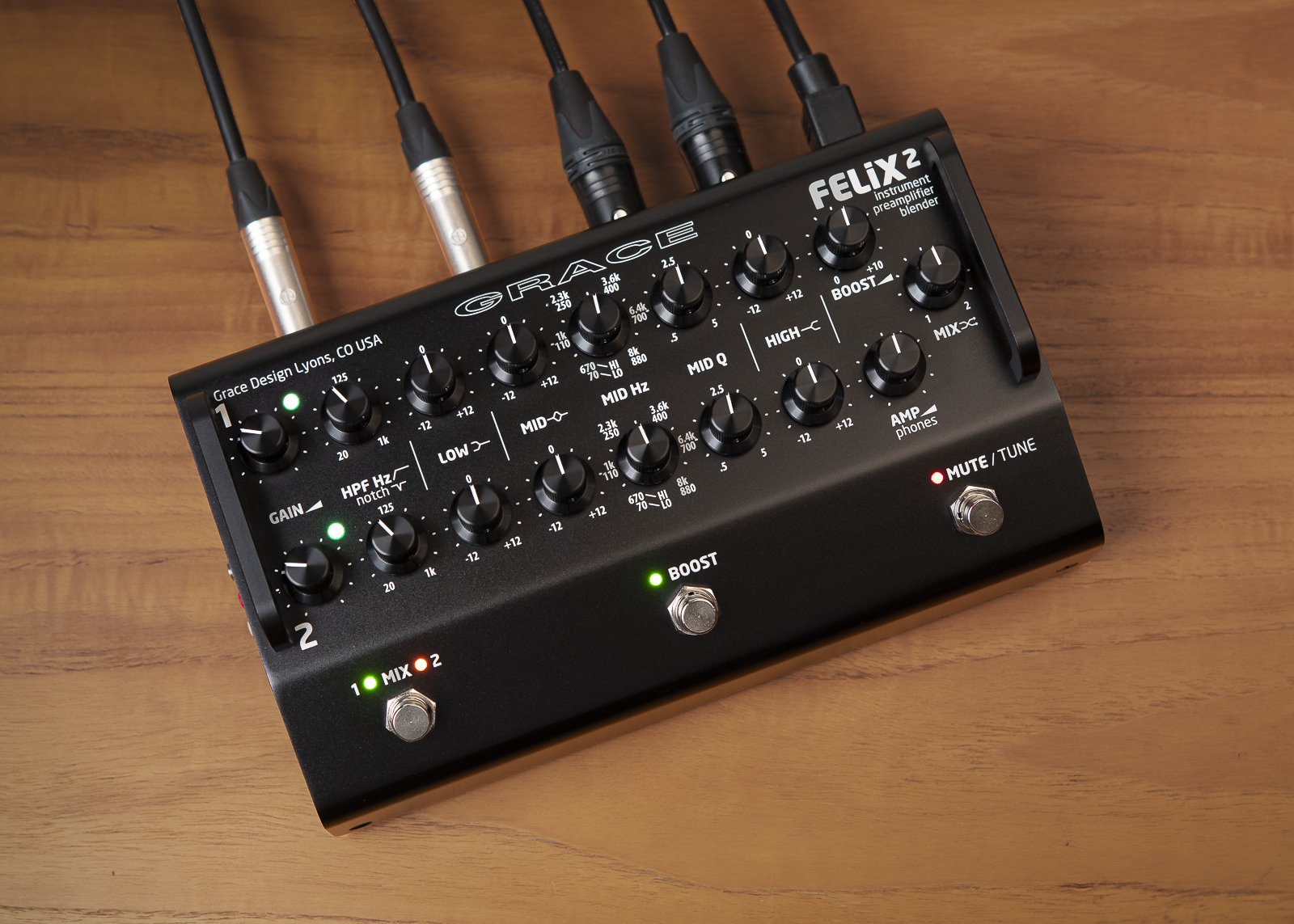 エレクトリック・バイオリン用のプリアンプとしてのGRACE design