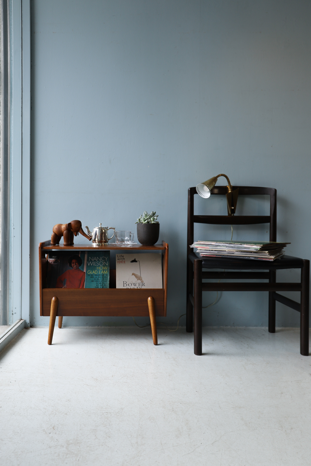 ヴィンテージ マガジンラック サイドテーブル ミッドセンチュリー