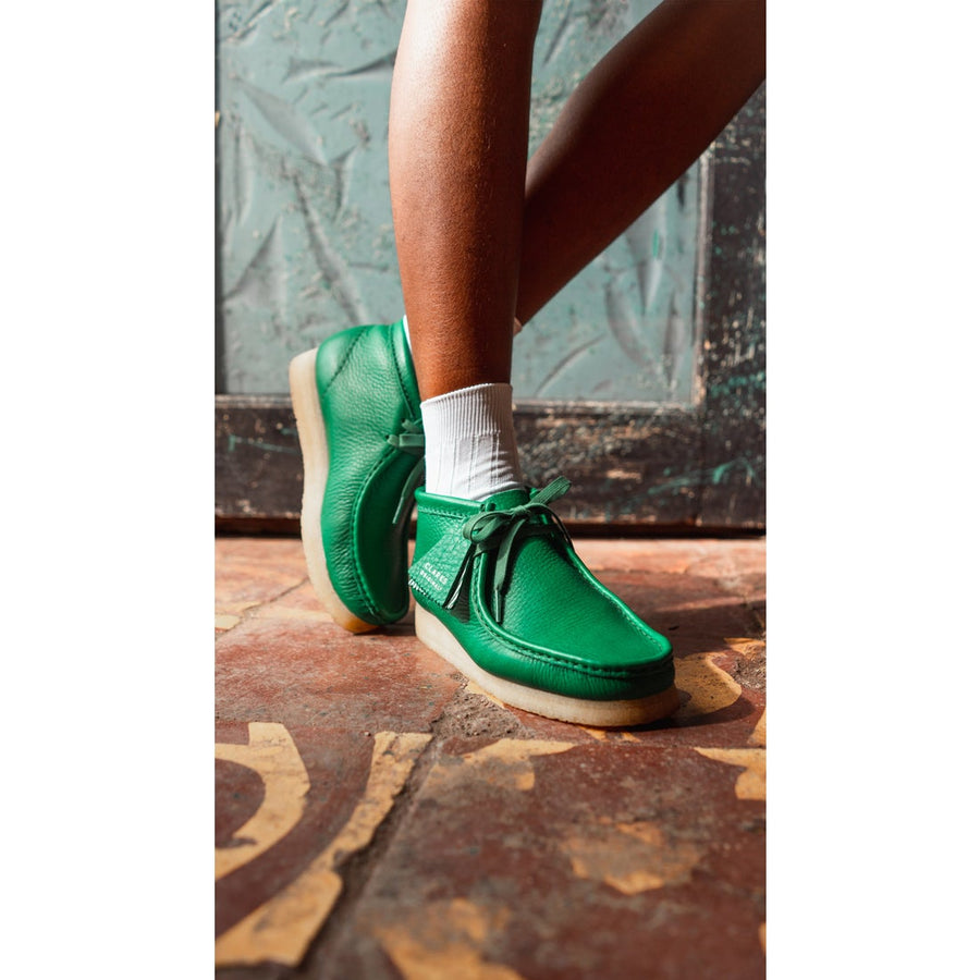 Clarks〉Wallabee Boot / Cactus Green Lea (Womens)｜UP NORTH ONLINE