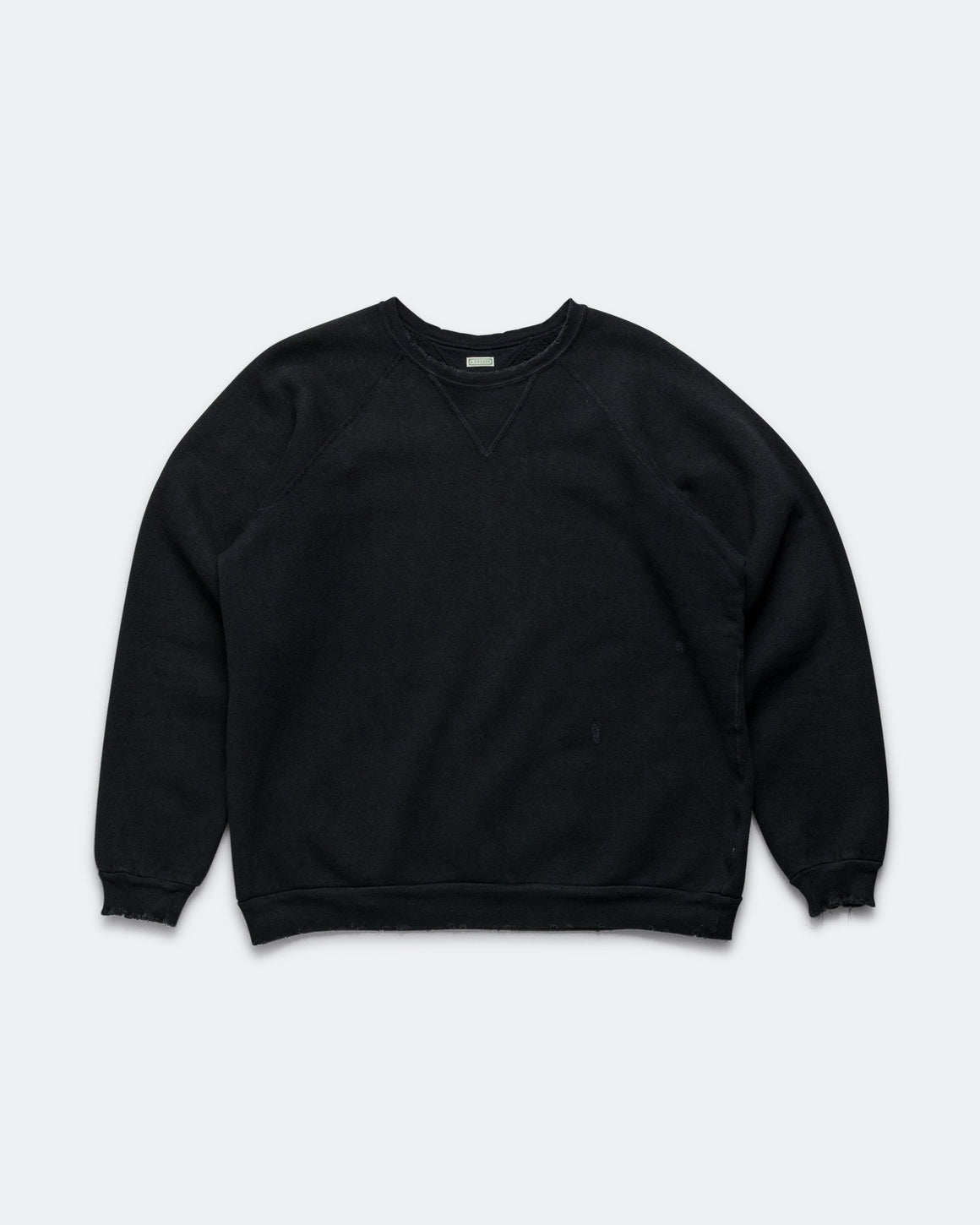 A.PRESSE - Vintage Double V Sweatshirt - Black | UP THERE