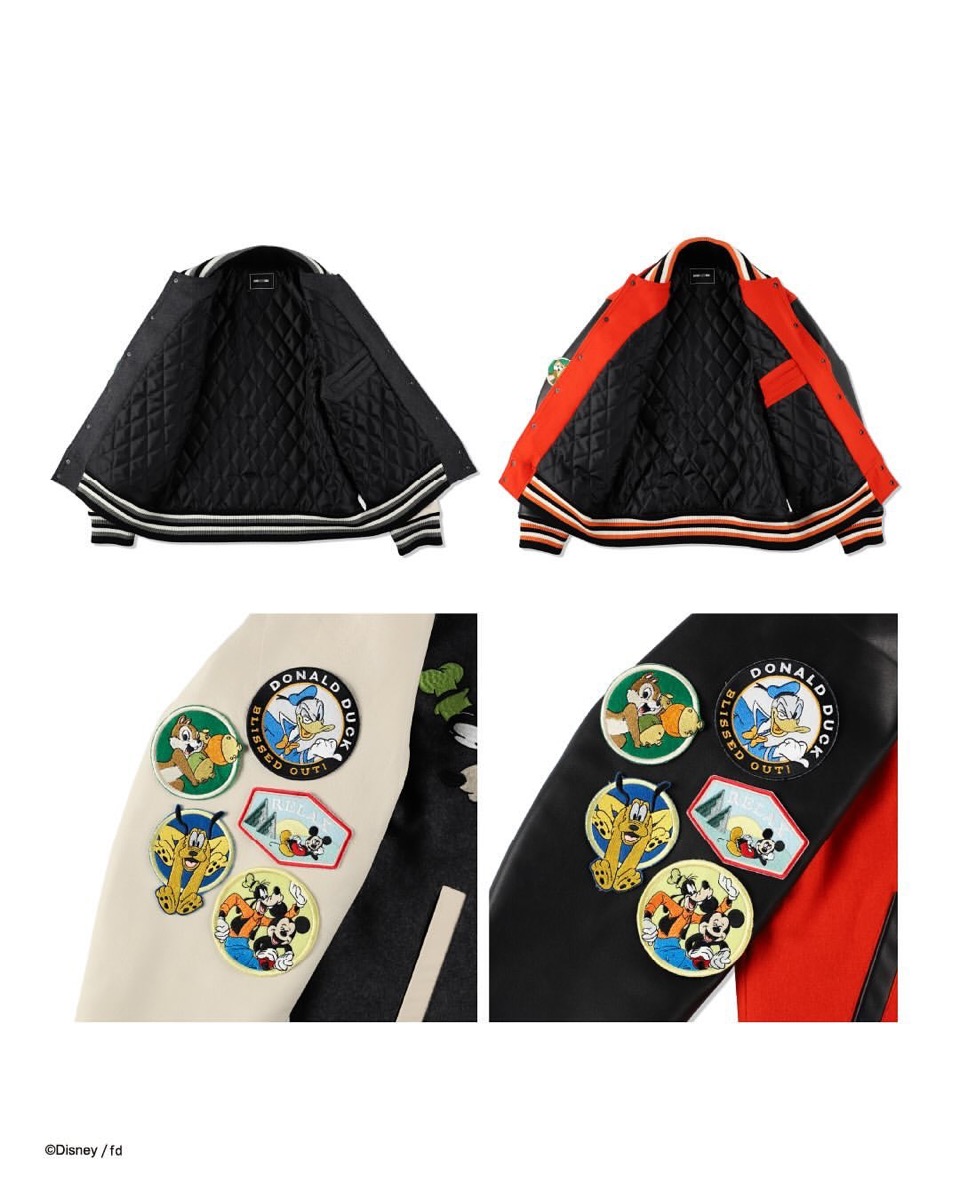 WIND AND SEA x Disney 32着限定スタジャンが国内1月1日より抽選販売