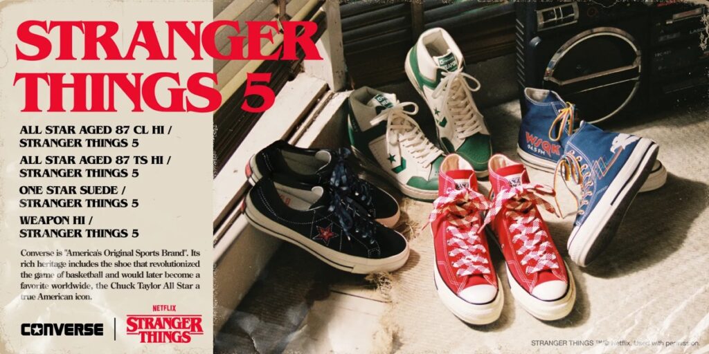 Converse x ストレンジャー・シングス コラボスニーカーが国内11月27日