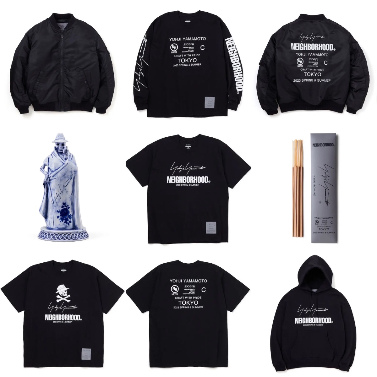 Yohji Yamamoto POUR HOMME × NEIGHBORHOOD 2023年春夏コラボ