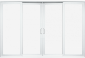 The Window Depot: Energy-Efficient White Vinyl Patio Door