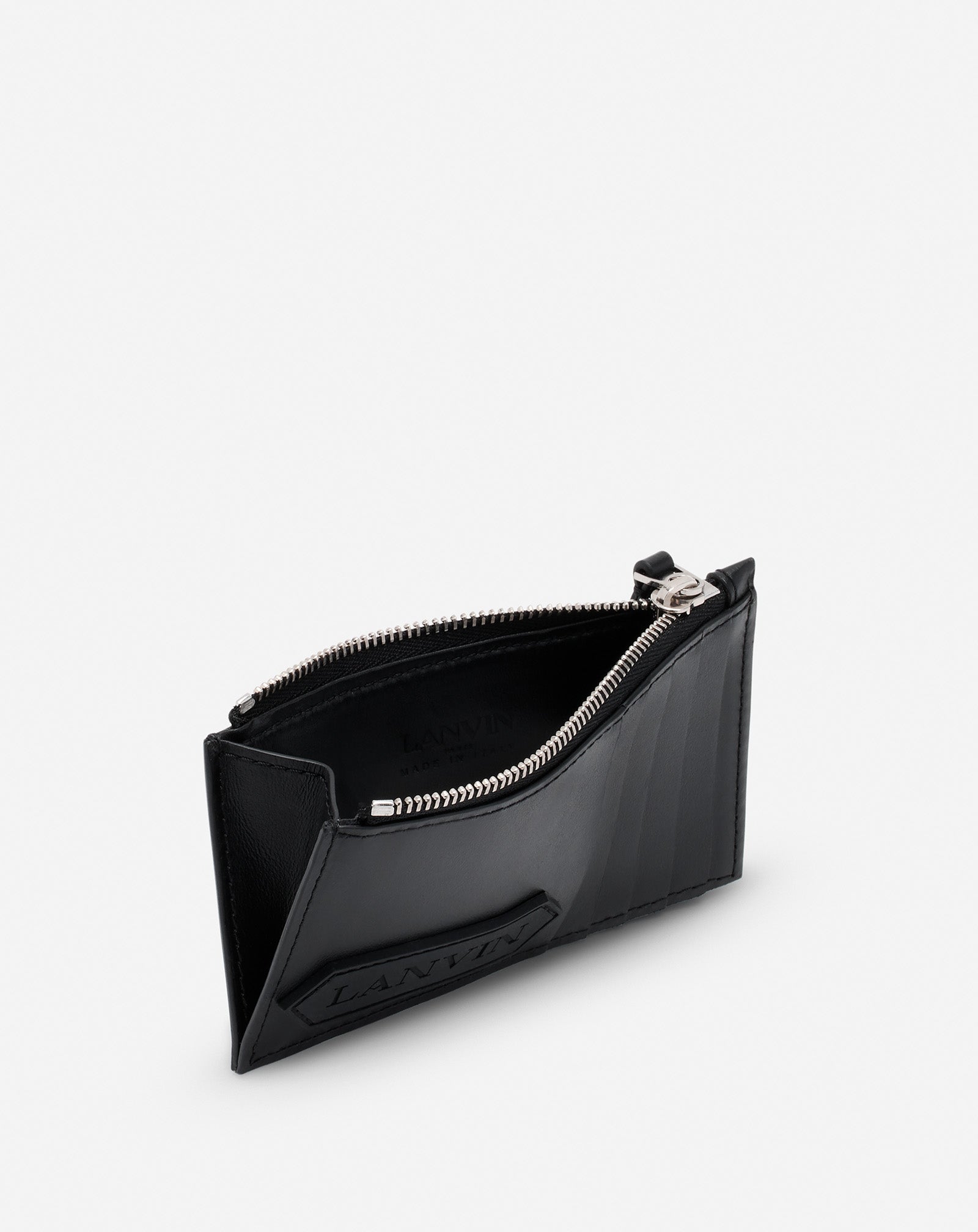 Black Lanvin Signature Leather Cardholder | Lanvin