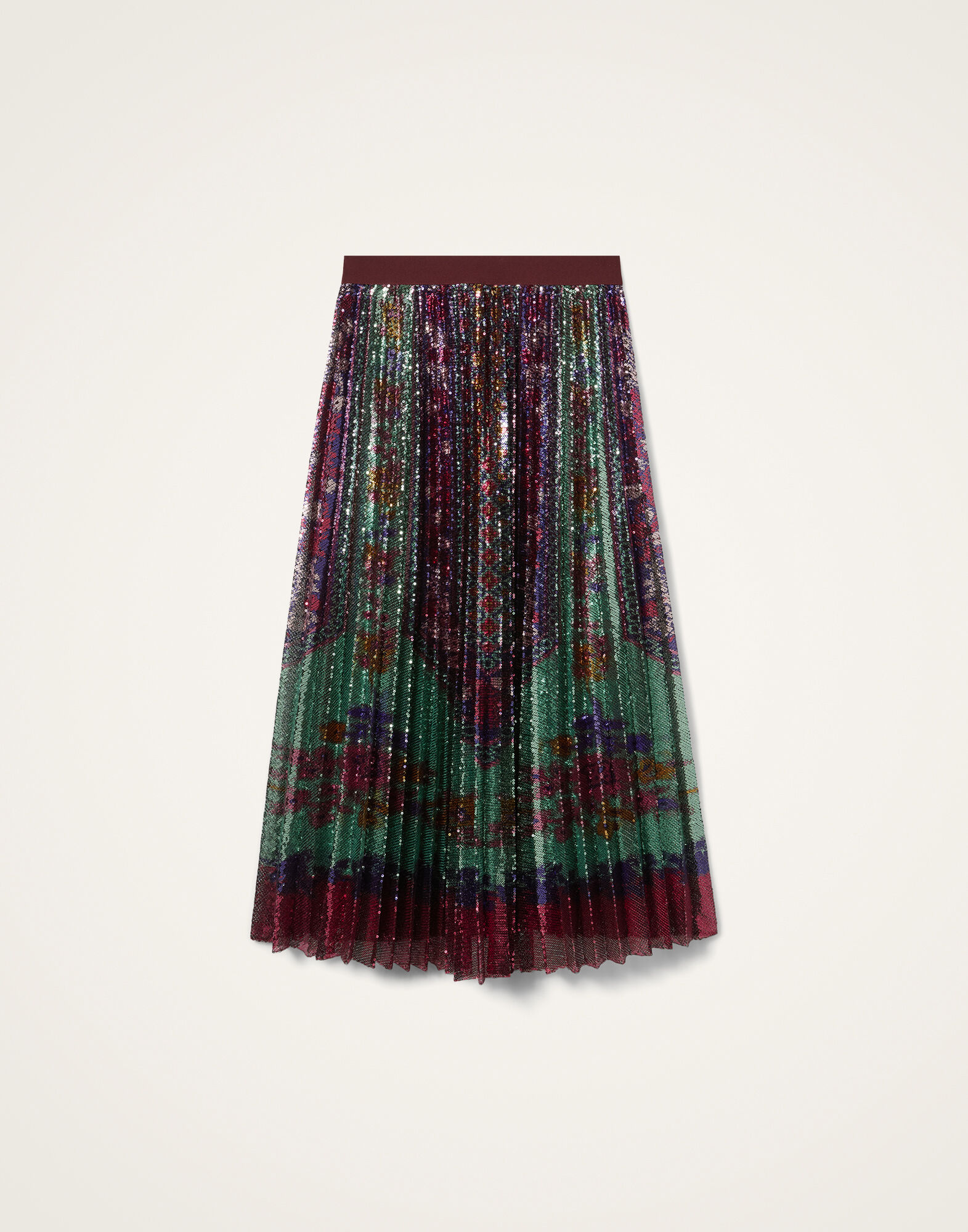 Accordion Skirt in Regalia Placée Menta for Women | La DoubleJ US