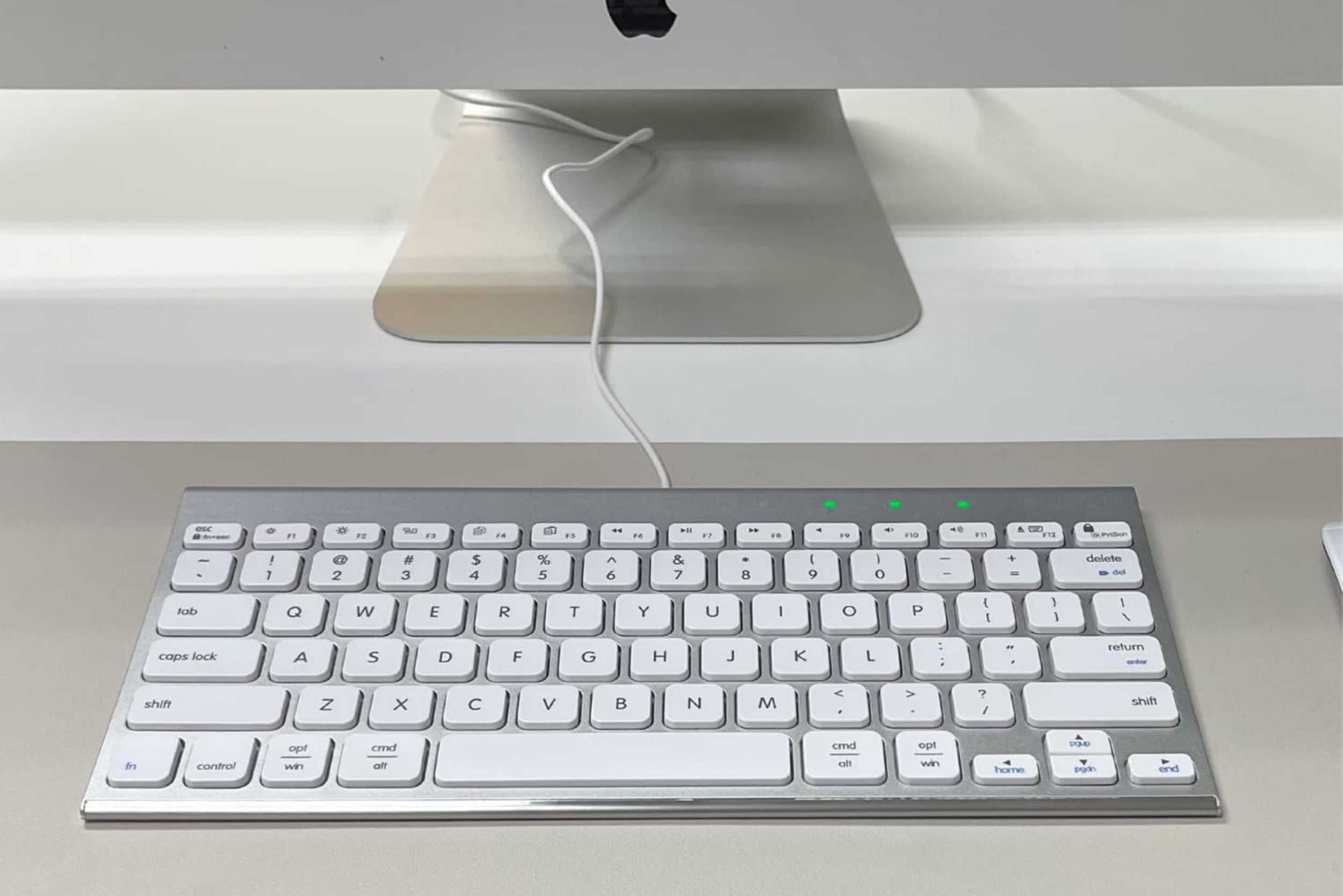 USB Wired Keyboard for Mac | Ultra Slim / Compact Space Saver with